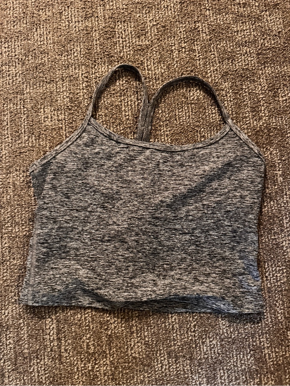 Women’s Grey Heather Seamless Tank Bralette - beyond yoga